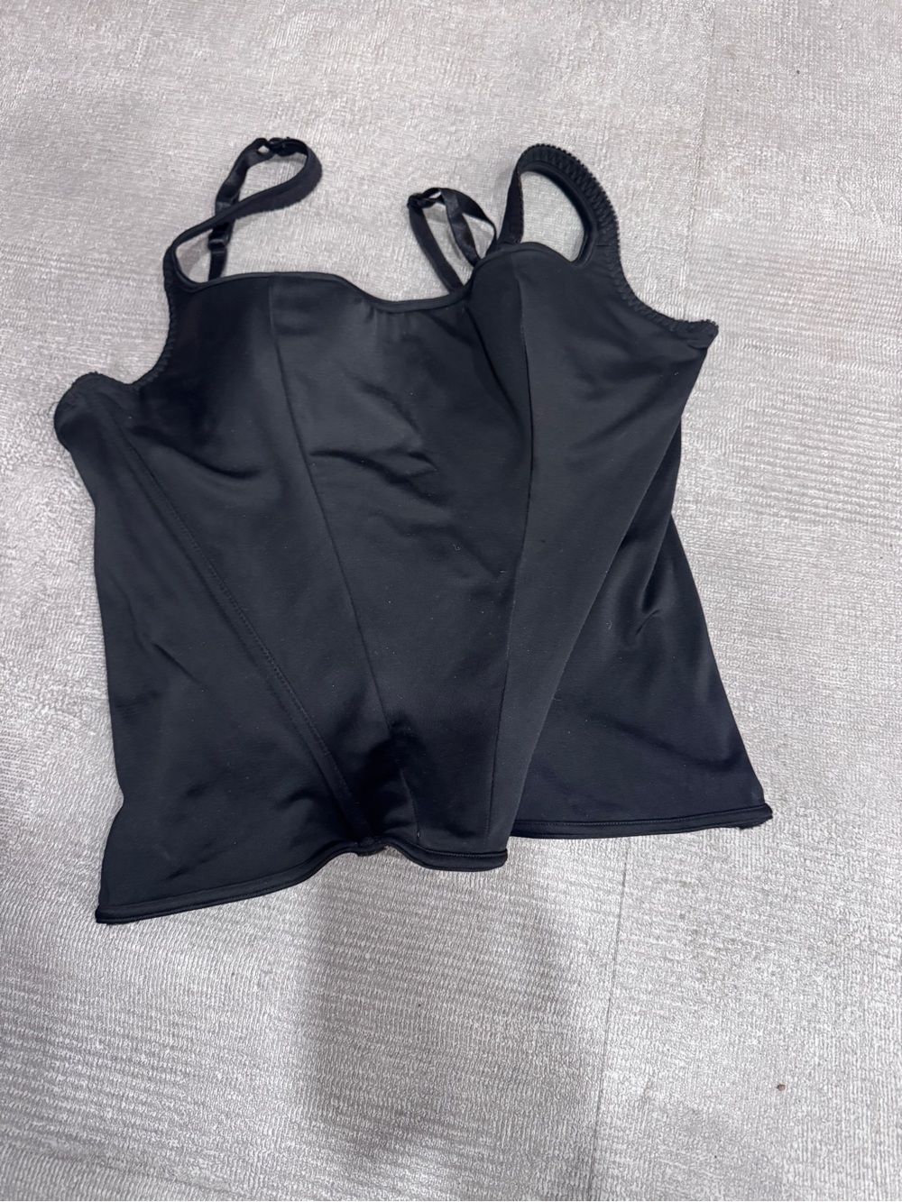 Victorias Secret Black Corset Slim-Fit Camisole Top Large